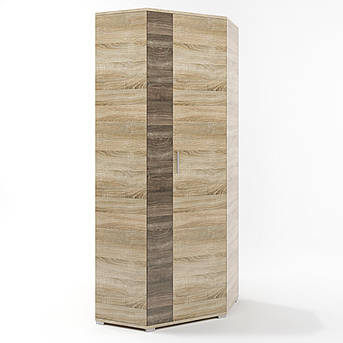 Шафа кутова Еверест Бриз ШКУ-14 сонома + трюфель PREMIUM, фото 1