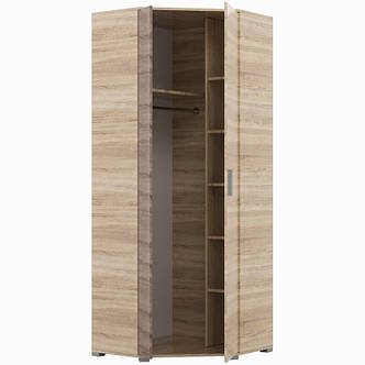 Шафа кутова Еверест Бриз ШКУ-14 сонома + трюфель PREMIUM, фото 2