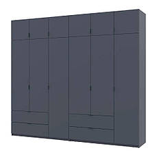 Шафа для одягу Doros Лукас Графіт 3+3 ДСП 270х50х240 DRS-011695 PREMIUM