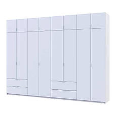 Шафа для одягу Doros Лукас Білий 4+4 ДСП 320х50х240 DRS-011690 PREMIUM