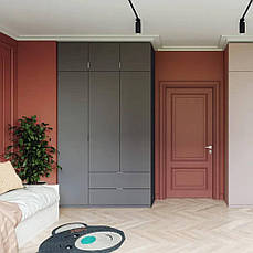 Шафа для одягу Doros Лукас Графіт 3ДСП 135х50х240 DRS-011654 PREMIUM