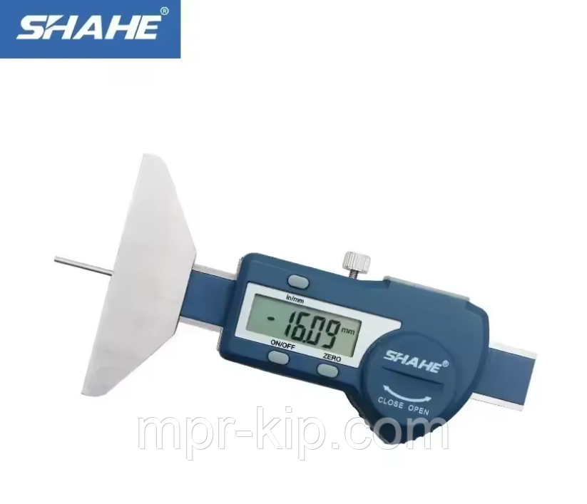 Глибиномір цифровий Shahe 5114-50, діапазон 0-50 мм, крок вимірювання 0,01 мм, фото 1