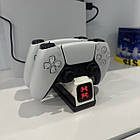 Подвійна зарядна док-станція контролерів від PS5 для 2 джойстиків DualSense PlayStation 5, фото 4