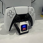 Подвійна зарядна док-станція контролерів від PS5 для 2 джойстиків DualSense PlayStation 5, фото 3