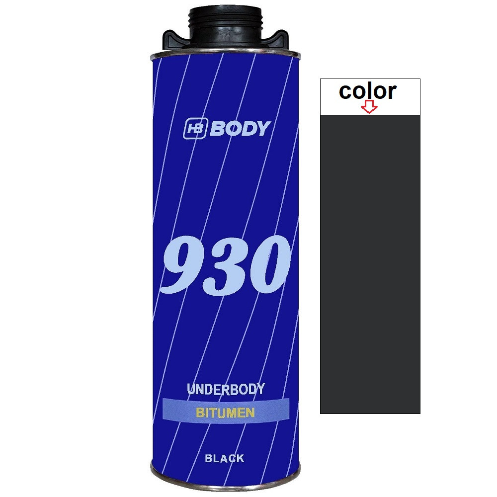 Антикорозійна бітумна мастика під пістолет чорна Body 930 UBS 1л