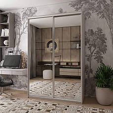 Шафа-купе Doros Сіті Лайт Кашемір 2 дзеркала 150х60х225 PREMIUM