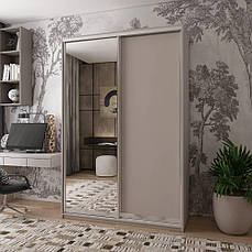 Шафа-купе Doros Сіті Лайт Кашемір 1 ДСП / 1 дзеркало 150х60х225 PREMIUM