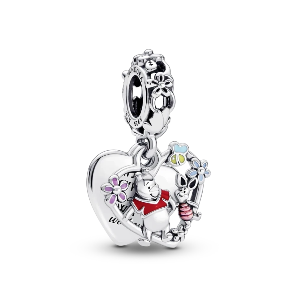 Срібна намистина Pandora «Вінні-Пух і Паць» 792214C01, фото 1