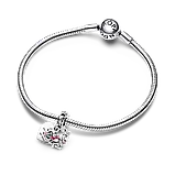 Срібна намистина Pandora «Вінні-Пух і Паць» 792214C01, фото 3