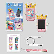 Дитячій телефон - фотоапарат УКР МОВА ІНТЕРФЕЙСУ, сенсорний екран, поворотна камера, спалах, type-C, слот для SD карти