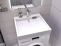 Умивальник на пральну машину акриловий Redokss San FOBOS 60х50см
