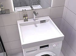 Умивальник на пральну машину акриловий Redokss San FOBOS 60х50см