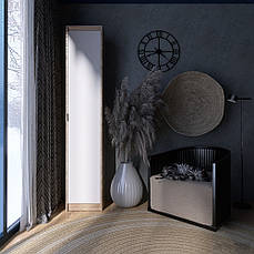 Шафа-пенал закрита Еверест Сіті-400 Дуб сонома/Білий PREMIUM