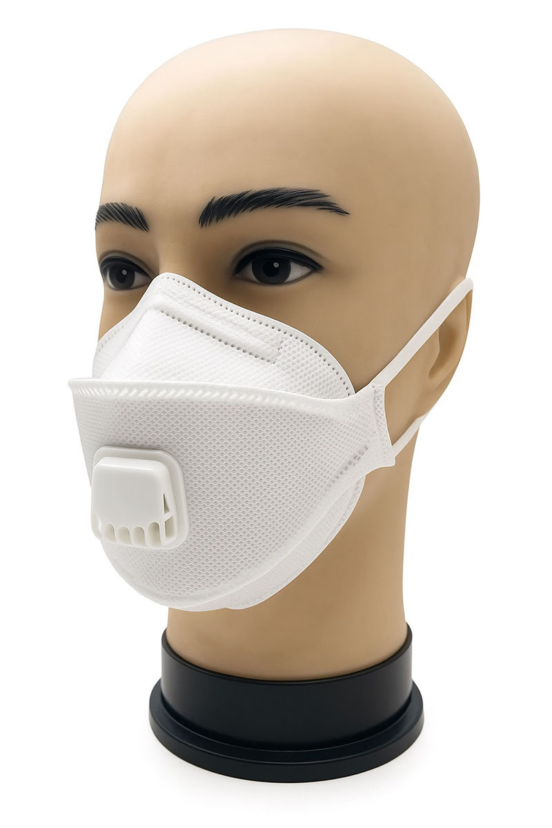 Респіратор AURA FFP1 FFP2 FFP3 з клапаном видиху | Складна маска від пилу, вірусів та аерозолів, фото 1