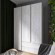 Шафа тридверна Еверест ШЛ-3 Лайт Дуб Крафт білий PREMIUM, фото 2