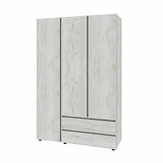 Шафа тридверна Еверест ШЛ-3 Лайт Дуб Крафт білий PREMIUM, фото 5