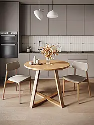 Розсувний дерев'яний стіл "Крісті" з масиву ясен