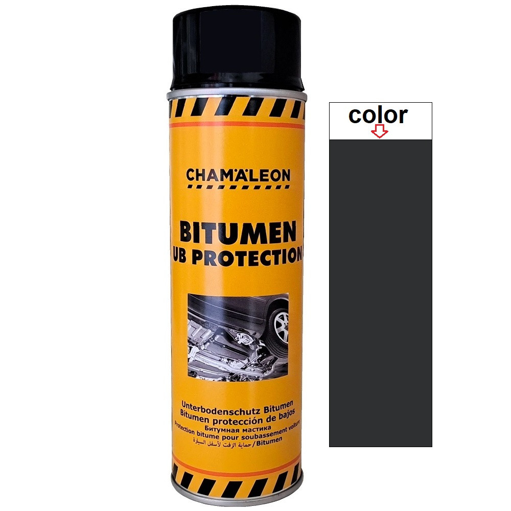 Антикорозійна бітумна мастика у спреї чорна Chameleon Bitumen Ub Protection Spray 500мл