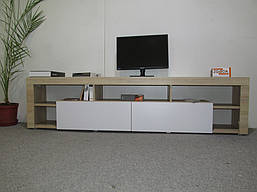 Тумба під телевізор із 5 полицями М-ЗОН Джеко 200 Сонома/Антрацит PREMIUM, фото 3