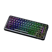 Магнітна клавіатура ATTACK SHARK X82 PRO HE Black Contour Бездротова Ігрова RGB. 2.4G/Bluetooth/Кабель