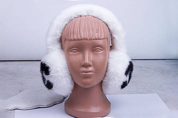 Навушники білі хутряні