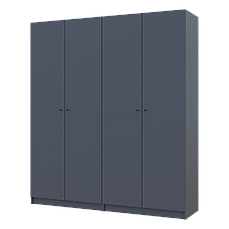 Комплект шаф для одягу з полицями Doros Промо (2 шт.) 180х48х204 см Білий PREMIUM