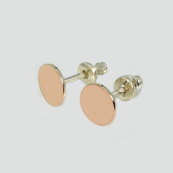 Срібні сережки-гвоздики