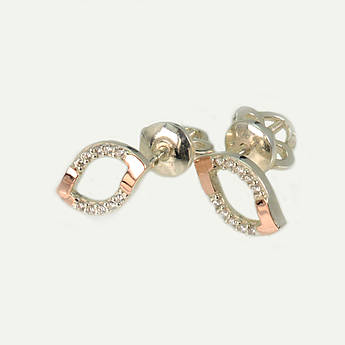 Сережки-гвоздики із срібла