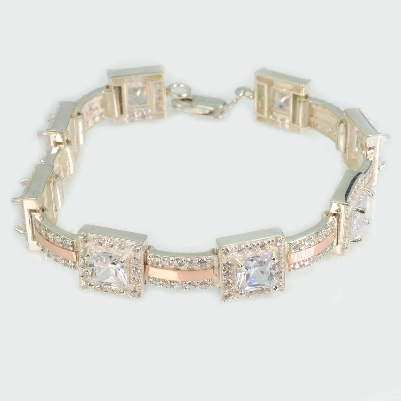 Браслет срібло з золотом, фото 1