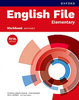 Книга для вивчення англійської мови. English File 5 ed Elementary Workbook with key