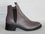Черевики жіночі демісезонні великого розміру на підборі від виробника модель ТН25-203Б-5, фото 4