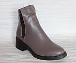 Черевики жіночі демісезонні великого розміру на підборі від виробника модель ТН25-203Б-5, фото 5