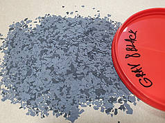 Вінілові чіпси - флоки. Мікс Black & Gray