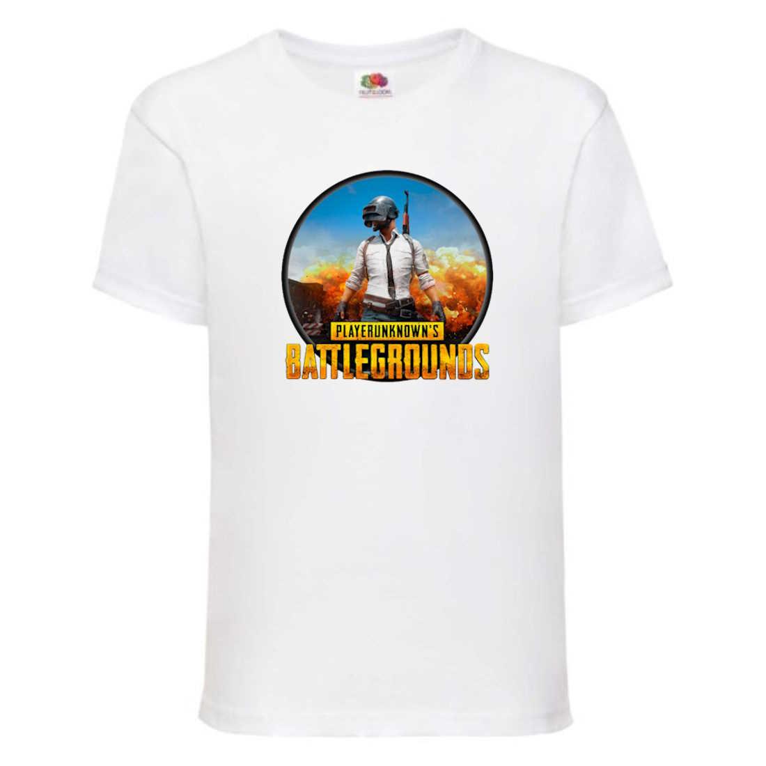 Футболка ПУБГ Батлграундс (PUBG Battlegrounds 005), біла 104-116-128-140-152-164 розміри, фото 1
