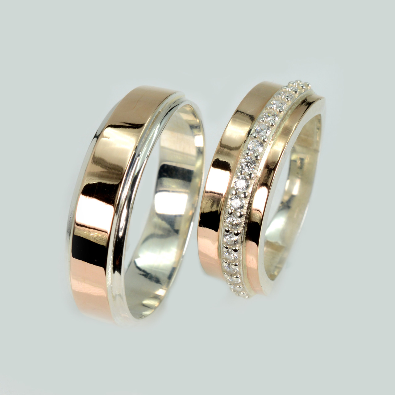 Пара срібних обручок, фото 1