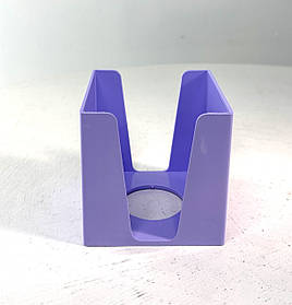 Бокс для паперу бузковий 90*90*90 мм Пластик (ВМ6360-26) Buromax