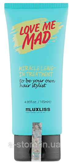 Експрес-маска для волосся "Диво-відновлення 10 в 1" Luxliss Miracle Leave-in Treatment, фото 1