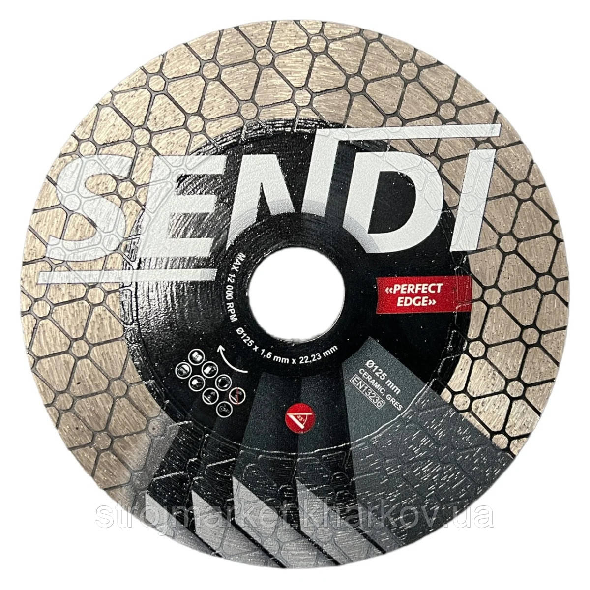 Диск алмазный Sendi Perfect Edge 125 мм для запила угла плитки (SDJOL), фото 1