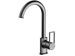 Змішувач для мийки AIM, бічна ручка, латунь, колір ГРАФІТ DG06550 gun grey