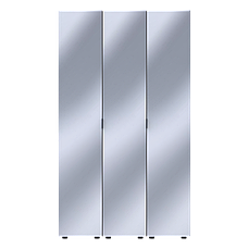 Комплект пеналів для одягу Doros Гелар (3 шт.) 117х49,5х203,4 см 3 Дзеркала/Кашемір PREMIUM