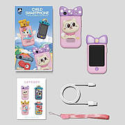 Дитячій телефон - фотоапарат УКР МОВА ІНТЕРФЕЙСУ, сенсорний екран, поворотна камера, спалах, type-C, слот для SD карти