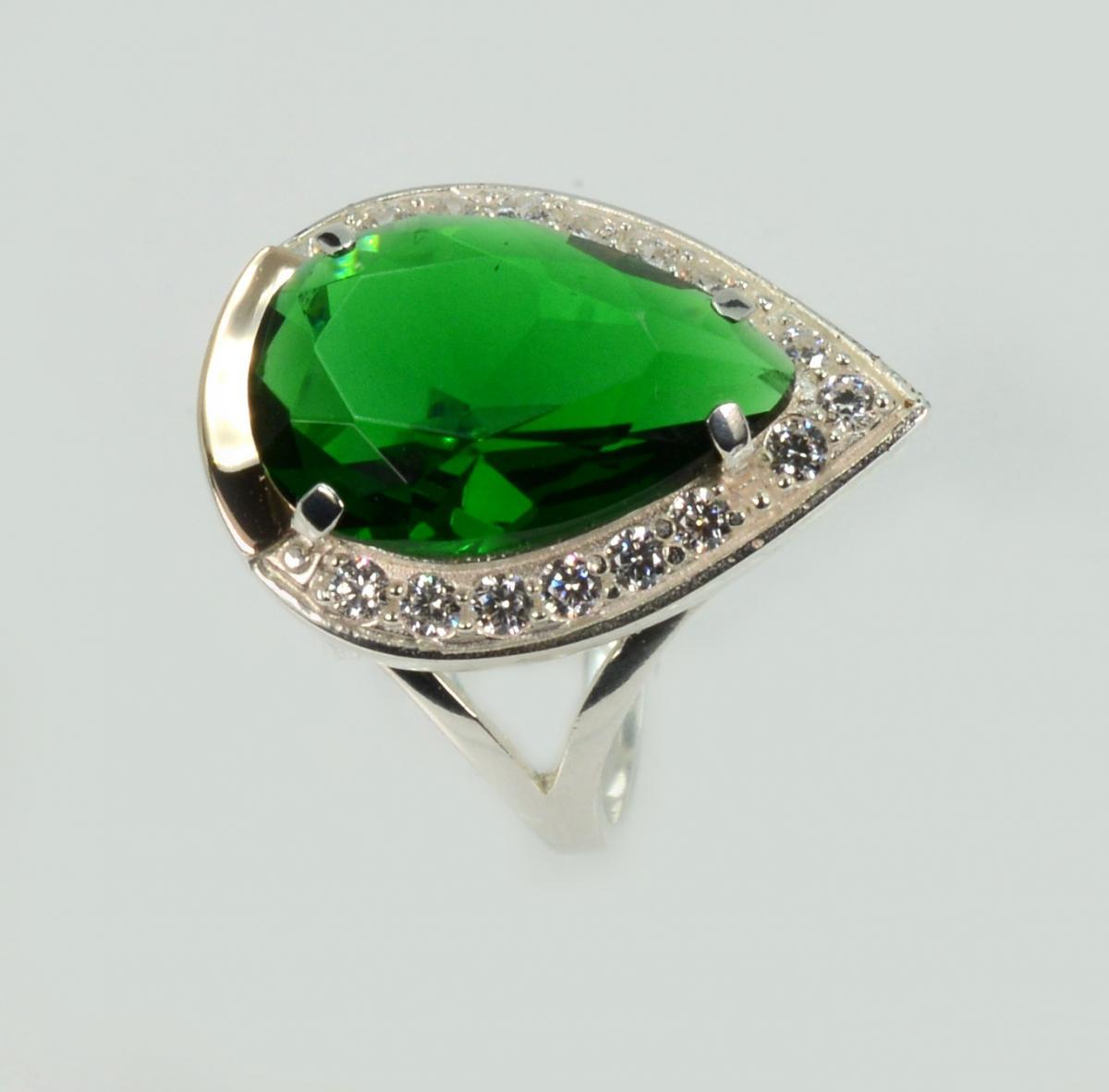 Срібна каблучка з пластинами із золота, фото 1