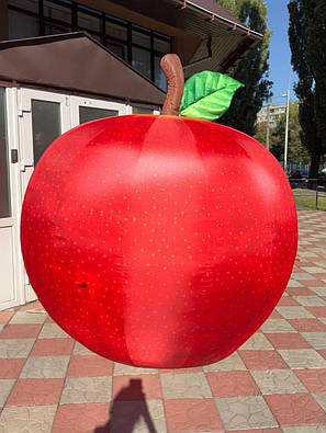 Надувна фігура яблуко 3 м з вентилятором для вуличних заходів та фотозон, фото 1