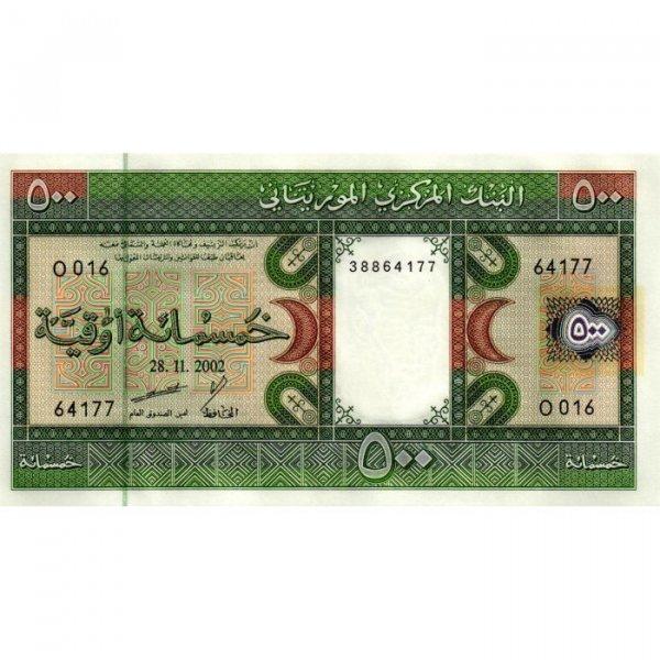 Банкнота Мавританія 500 огуа 2002 р. UNC, фото 1