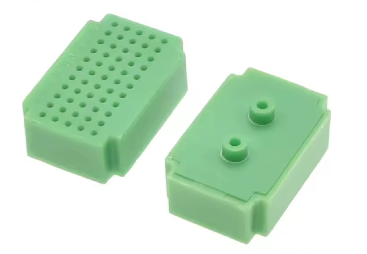 Макетна плата ZY-55 (темно-зелена), 55 контактів, 31 × 20 мм