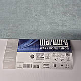 Шпалери вінілові на флізеліні 0.53 × 10.05 м Marburg 59438, темно-бірюзові для спальні, вітальні, коридору, фото 6