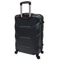 Валіза дорожня пластикова на колесах Bonro 2019 L велика смарагдова з висувною ручкою і кодовим замком, фото 5