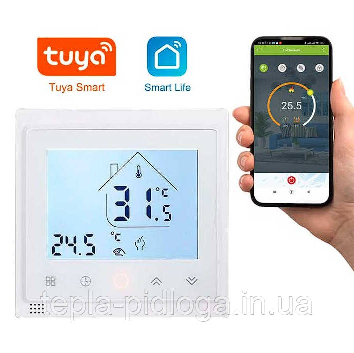 Терморегулятор програматор SET BHT-002GC Wi-Fi у підрозетник, фото 1