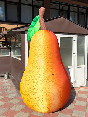 Надувна декорація груша 3 м для гастрономічних фестивалів та оформлення вітрин, фото 1
