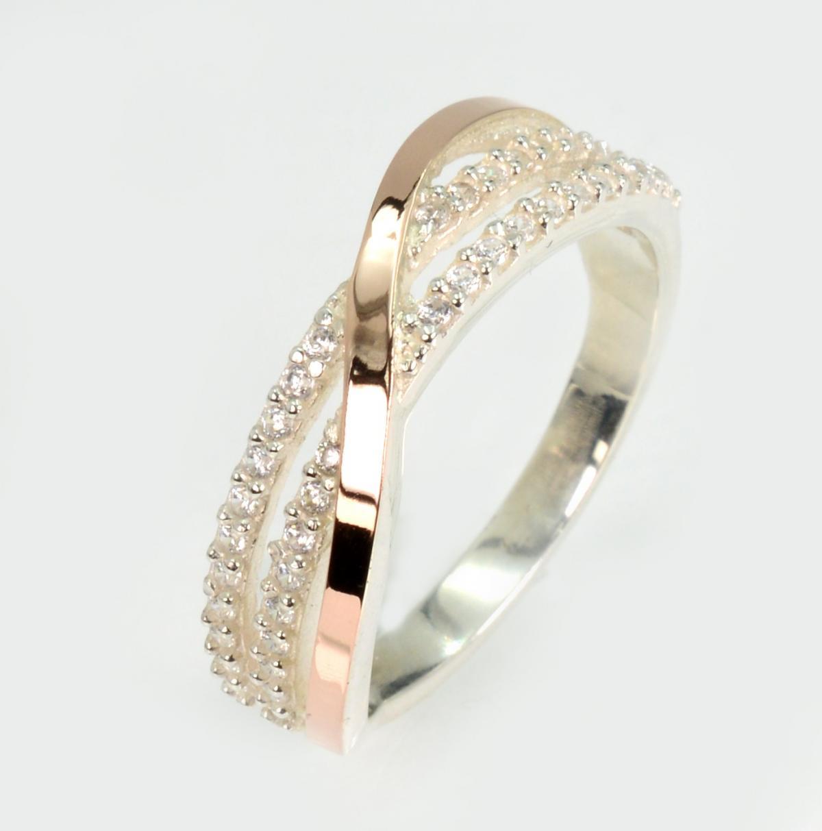 Срібне кільце з золотом, фото 1